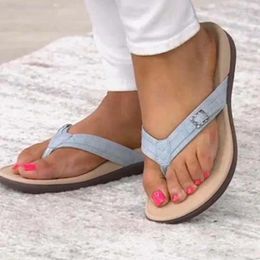 Slippers Summer Slipper Non-Slip Cool Flip Flops Comfy Orthopedic Sandals Beach Peep Toe Shoes For Men And Women