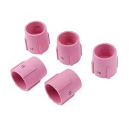 Philtres 5pk Tig Welding Large Gas Lens Setup in 9/17/18/20/26 Torch Cutting Part Large Gas Lens 53n89 #15 Alumina Ceramic Cups