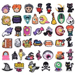 Anime charms wholesale childhood memories halloween witches funny gift cartoon charms shoe accessories pvc decoration buckle soft rubber clog charms