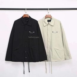 Men Jacket Designer Jackets Mens Womens Fashion Letter Print Graphic Coat Tops Lapel Zip Windproof Jacket Two Color