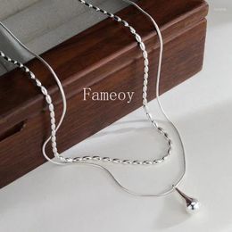 Pendant Necklaces 2024 Fashion Sweet And Romantic Droplet Shaped Women's Necklace