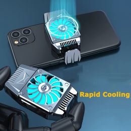 Coolers Universal Mobile Phone Radiator Phone Cooling Fan Cold Wind Handle Fan Heat Sink for Iphone Samsung Xiaomi Huawei Cooler Fan