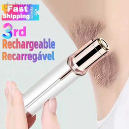 Epilator New In Electric Eyebrow Trimmer Mini Eye Brow Epilator Facial Hair Removal for ladies Portable Women Painless Razor Shaver Tool d240424