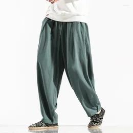 Men's Pants Male Casual Large Size 5Xl Solid Colour Harem Harajuku Style Men Loose Ankle-Length Trousers Streetwear