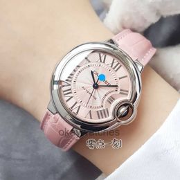 Dials Working Automatic Watches Carter Hot Womens Watch Blue Balloon 33mm Powder Pate Machinery w s b 0 2