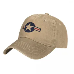 Ball Caps USA Air Denim Baseball Cap Force Logo Sport Trucker Hat Fashion Men Streetwear Custom