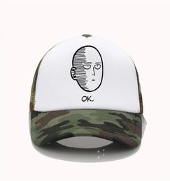 ANIME One Punch Man baseball cap men Womens Summer sun hat Trucker cap fashion caps286U5101984