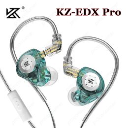 Earphones KZ EDX Pro Earphone Bass Earbud In Ear Monitor Headphone Sport Noise Cancelling 3.5mm Wired HIFI Headset With/Without Microphone