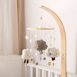 Baby Cloud Rattles Crib Mobiles Toys 0-12 Months Bell Musical Box born Bed Toddler Carousel For Toy Gift 240418