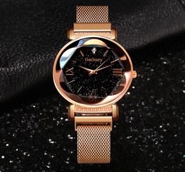 2019 Ladies Wrist Watch Starry Sky Magnetic Women Watch Luxury Rose Gold Bracelet Watches For Women Relogio Feminino Reloj Mujer8669685