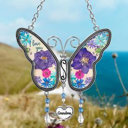 Butterfly Wind Chime Decoration Handmade Garden Pendant Mothers Day Birthday Gift Party Decoration 240424