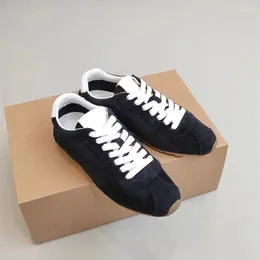 Casual Shoes Mrxmus Dutit 2024 Women Spring Fashion Leather Sports Lacing Simple Versatile Comfort Flats Sneaker Female Chic