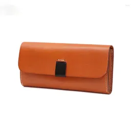 Wallets Wallet For Women Fashion Genuine Leather Long Purse Female Many Compartments Cell Phone Card Holder Cartera