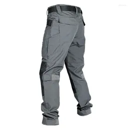 Men's Pants Multi-Pockets Tactical Cargo Mens Casual Multi Pockets Military Trousers Waterproof Wear-resisting Male Outwear