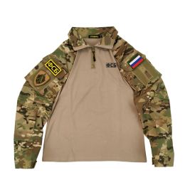 Layers FSB Russian Army KGB Special G3 Tactical Team Frog Suit Camouflage Long Sleeve Top Jacket