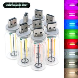 Table Lamps 4pcs Mini USB Touch Dimmable Night Light Portable LED Lamp Bulb For Bedroom Atmosphere Lights Decorative Bedside Lighting