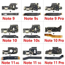 Cables New For Xiaomi Redmi Note 7 8 8T 9 9s 10 10s 11 Pro 4G 5G USB Charger Charging Dock Port Connector Main Mainboard Flex Cable