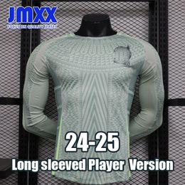 JMXX 24-25 Mexico Long sleeved Soccer Jerseys Home Away Pre Match Mens Uniforms Jersey Man Football Shirt 2024 2025 Player Version
