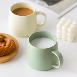 Mugs Glaze Colour Matte Small Fresh Ceramic Mug Set Milk Cup Office Water Home Tableware Large Capacity