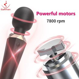 Safiman Female Wand Vibrator Gspot Massager 8Speed 20Frequency Vibration mode Adult Products Sex Toys for Women Waterproof 240412