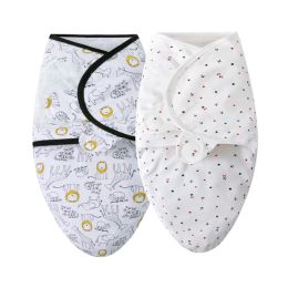 sets Newborn Swaddle Wrap Cotton Baby Receiving Blanket Bedding Cartoon Cute Infant Sleeping Bag for 06 Months