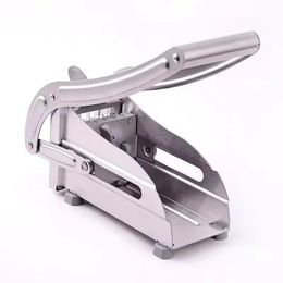 new Stainless Steel Potato Cutter Manual Vegetable Cutter Potato Chips Maker French Fries Cutter Machine Potato Slicer Kitchen Toolsfor