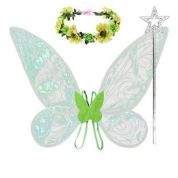 Accessories Girls Fairy Wings Princess Cosplay Butterfly Wing Kids Costume Props Children Birthday Halloween Party Gifts Kids Accessories