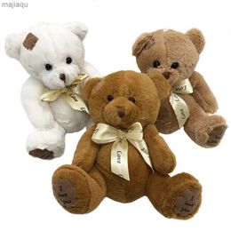 Plush Dolls 1pc 15cm Patch Bear Dolls Teddy Bear Soft Toy Bear Wedding Gifts Baby Toy Birthday gift brinquedos Soft toysL2404