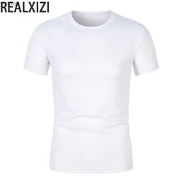 Men's T-Shirts Men T-shirt Summer O-Neck Short Sleeve T Shirts Unisex Fashion T-shirts Harajuku Black White Solid Color T Shirt 100% CottonL2404