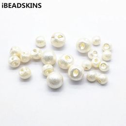 Beads New arrival! Acrylic Wrinkle imitation pearl Ball shape beads for Headdress accessories Earrings parts,hand Made Jewellery DIY