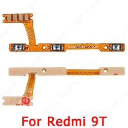 Cables For Xiaomi Redmi 9T Mute Switch Key Power On Off Volume Side Button Repair Replacement Original Flex Cable Spare Parts