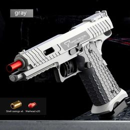 Gun Toys Toy Guns Desert Eagle 2011 Pistol 1911 Continuous Throwing Shell Empty Hanging Revolver Launcher Fake Gun Kid Gift Outdoor FunL2404