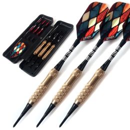 Darts CUESOUL 12g Soft Tip Darts With Dart Case and Dart AccessoriesAluminum Shafts,Darts Flights for Electronic Dart Board