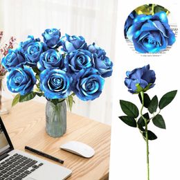 Decorative Flowers Bouquet Velvet Cloth Rose Flower Decoration Plastic Wet Foam Garland