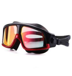 Swimming Goggles Comfortable Silicone Large Frame Swim Glasses AntiFog UV Men Women Swim Mask Waterproof4140247