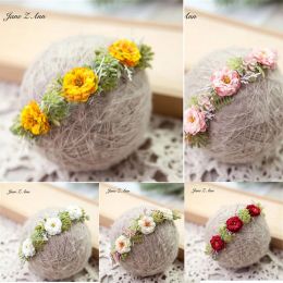 Accessories Newborn photography floral headband headwear photography props 03 year baby children photo studio shooting accessories