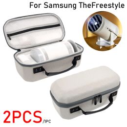 Parts 2/1PCS Hard EVA Projector Storage Bag for Samsung The Freestyle Zipper Protect Box For Popmart LSP3 Projector Travel Carry Case