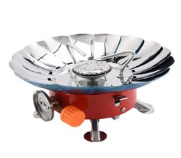 Camping Steel Gas Stove Outdoor Windproof Gas Stove Picnic Gas Burner 4000BTU Portable High Quality Outdoor Cooking Tools LF0354683949