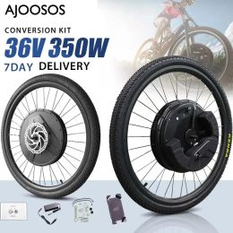 Bicycle Imortor 3 Electric Bike Kit 24" 26" 27.5" 29" 700C Wheel Hub Motor 350W V/Disc Brake APP Bluetooth Ebike Conversion Kit DIY