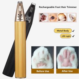 Aluminium Alloy Clipper Rechargeable Pet Foot Hair Trimmer For DogCats Grooming and Care Electric Hair Cutting Machine 2 Colours 240424