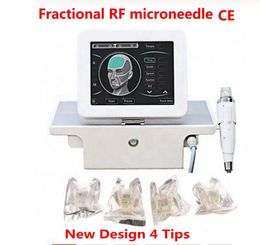 2021 Professional Design 4 Tips fractional RF Microneedle Machine Face care Gold Skin acne scar stretch mark removal beauty7598751