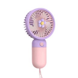 Other Appliances New USB mini wind handheld fan convenient and super quiet high-quality portable student office cute small cooling fan J240423