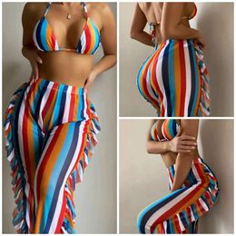 New Bikini Three Piece Pants Sexy Slimming Swimsuit Women's Bikini Wave Swimsuit