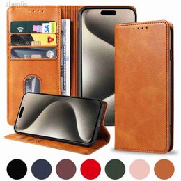 Cell Phone Cases Luxury Leather Protective Phone Case For iPhone 15 14 13 12 11 Pro Max X XR XS Max 7 8 Plus SE 2020 Card Slot Bag Holder Cover d240424