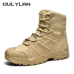 Shoes Outdoor New Army Tactical Boots Men Summer Climbing Military Hiking Boots Male Camping Training Shoes Combat Desert Ankle Boots
