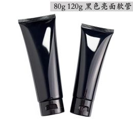 Bottles 80ml 120g Empty Black Cosmetic Hand Cream Soft Tube hair conditioner Refillable Squeeze Bottle Facial Cleanser Accessory