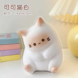 Decompression Toy Plastic Cat Pinch Toy Cartoon Gift Soft Pinch Slow Rebound Decompression Toy Office Desktop Decoration Stress Relief Squeeze Toy d240425