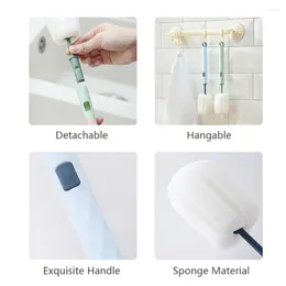 Water Bottles Cup Brush Cleaner Simple White Ergonomic Design 23g Multipurpose Handy Long Handled Kitchen Cleaning Tools Bottle