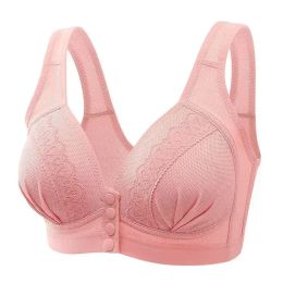 Enhancer Sexy lace bra lactation lingerie huddle breathable comfortable vice breast no steel ring bra for middleaged mothe