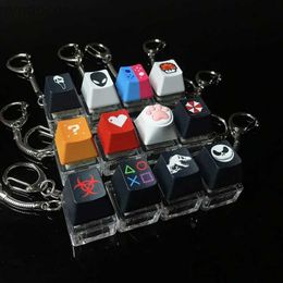 Decompression Toy Keyboard keychain toy finger keyboard decompression toy keycap decompression keychain d240424